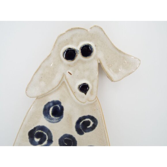 Ceramic Pottery 10" Dog Tile Plaque Handmade 2002 - Picture 2 of 10